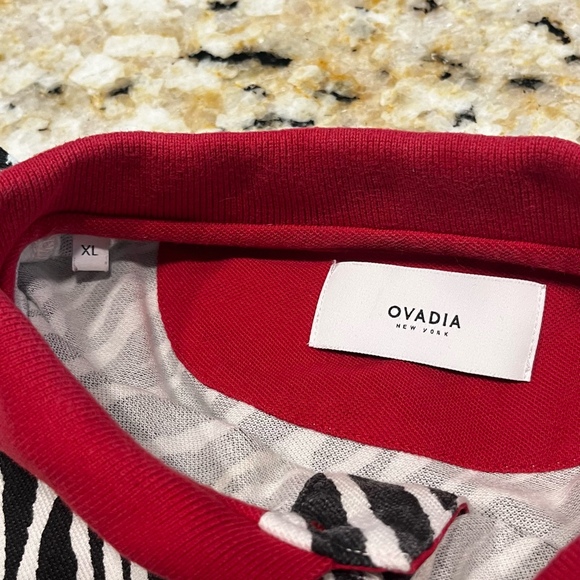 OVADIA AND SONS Billy Polo Red/Zebra NWT XL - Picture 3 of 4
